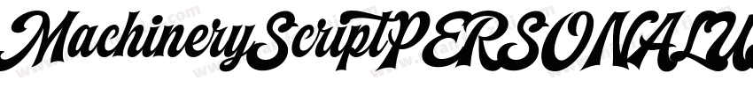 MachineryScriptPERSONALUSE Regular字体转换